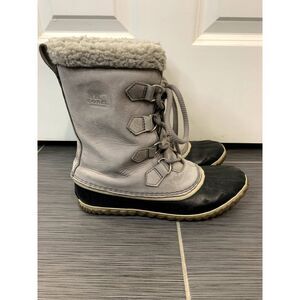 Sorel Women's Caribou Slim Quarry Grey NL 2649-052 Size 9.5 US Winter Boots